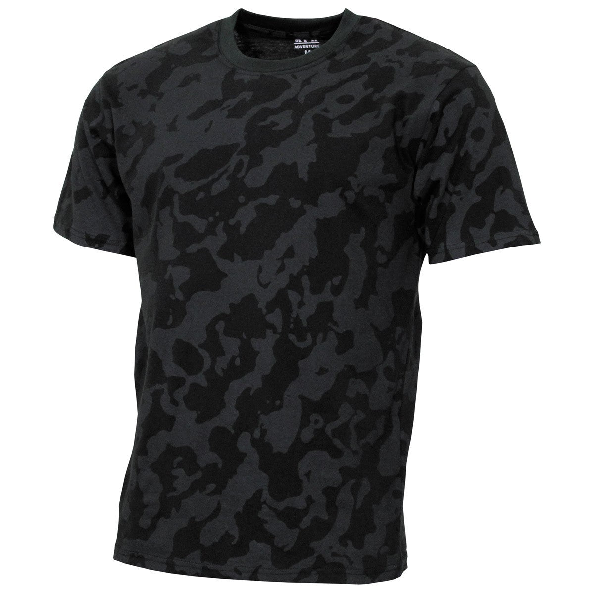 Military Shirt Herren Night Cameo schwarz-grau flecktarn