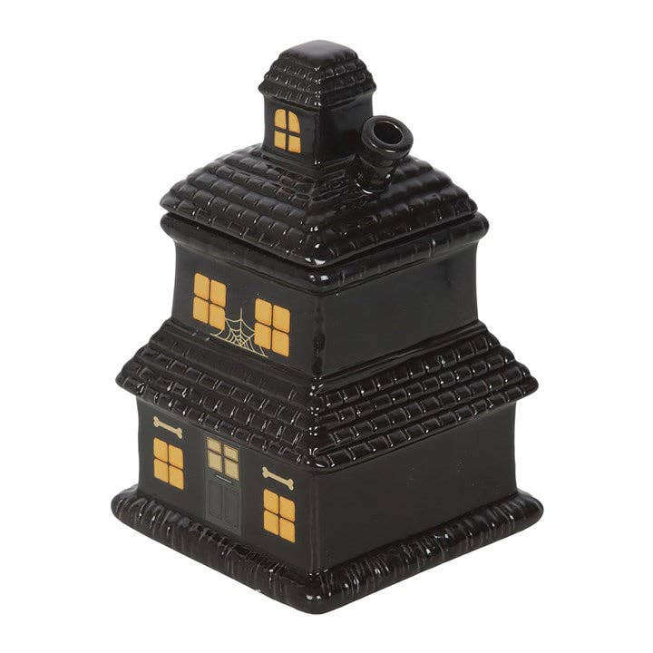 Gothic schwarzes Spukhaus Halloween Öl- und Wachsbrenner