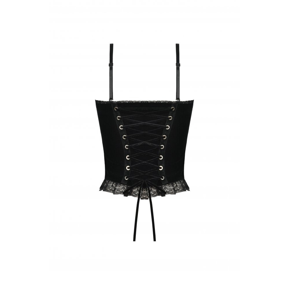 Dark in Love Corsagentop schwarz-rot