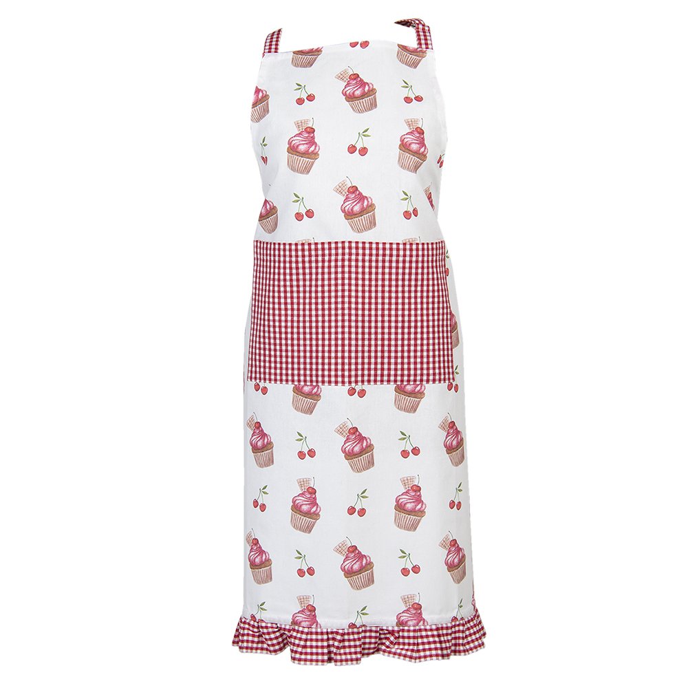 Clayre & Eef Kochschürze Cupcake Kawaii - weißer Hintergrund