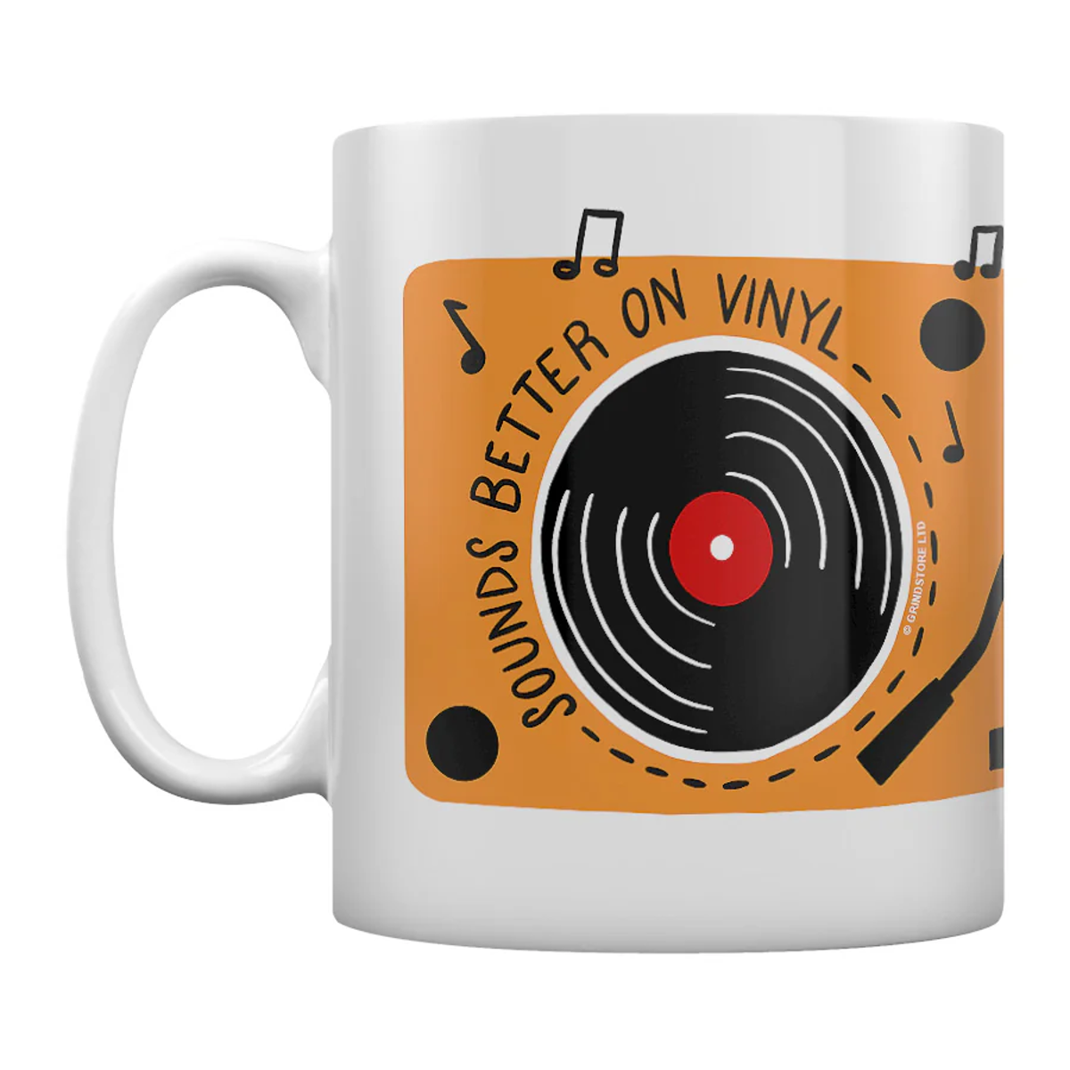 Retro Tasse Sounds Better on Vinyl Schaltplatte vintage