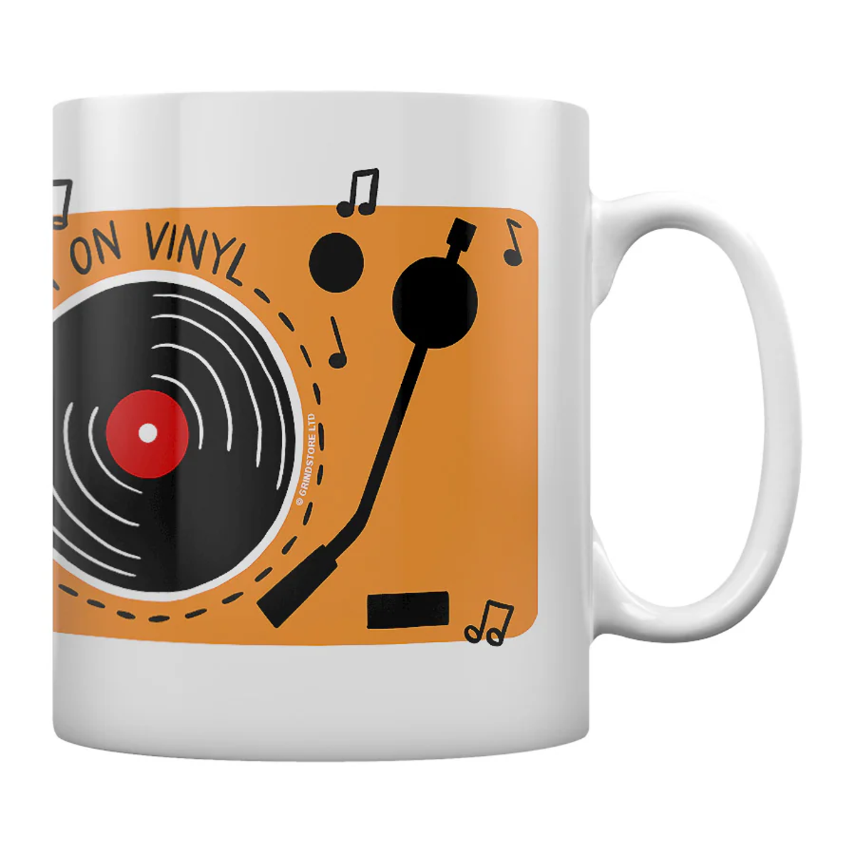 Retro Tasse Sounds Better on Vinyl Schaltplatte vintage