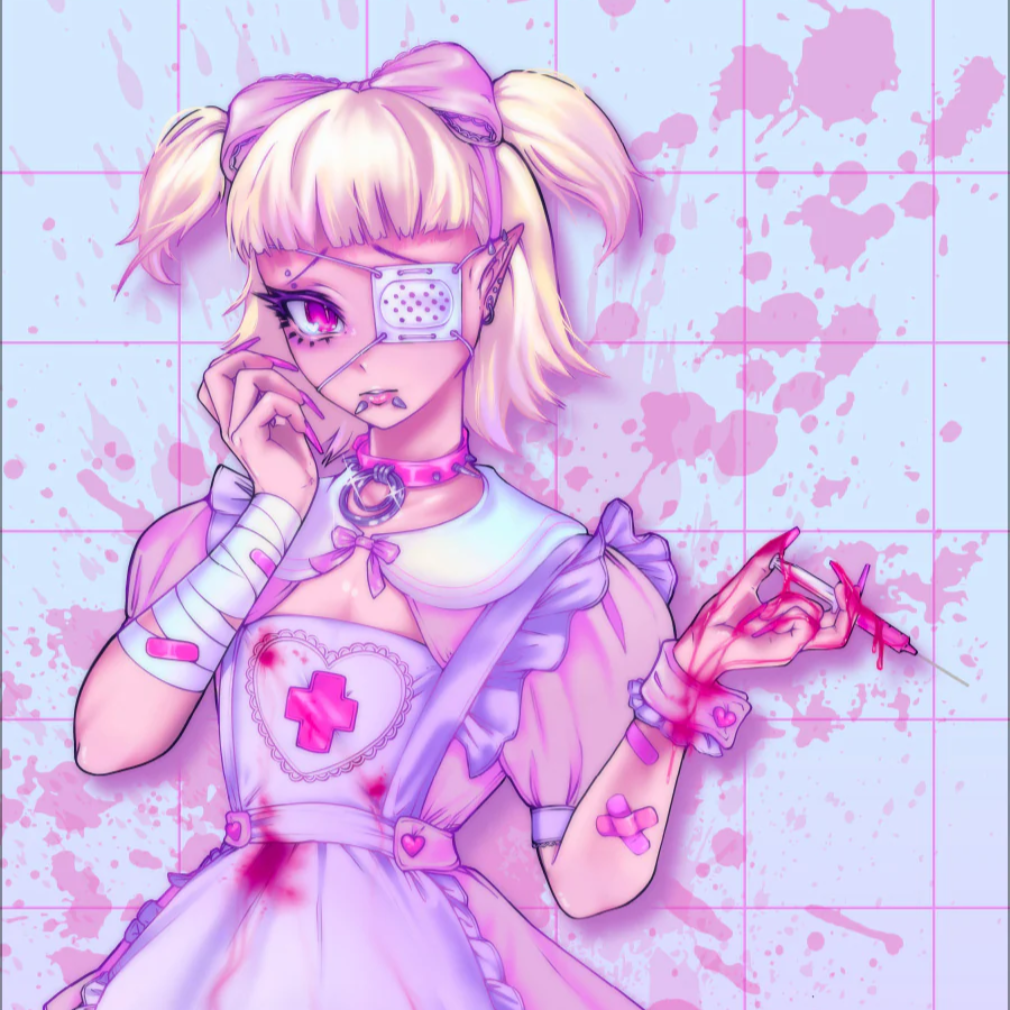 Anime Blechschild Pinku Kult Fragile