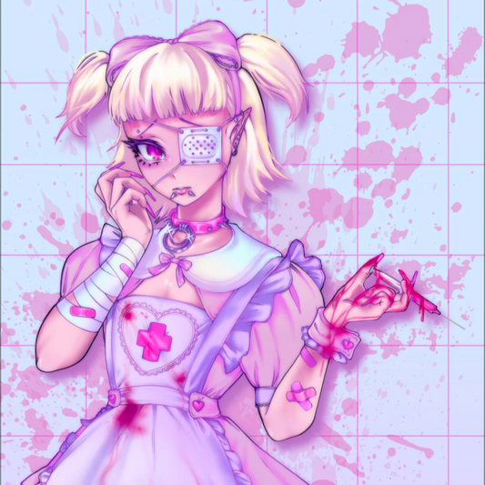 Anime Blechschild Pinku Kult Fragile