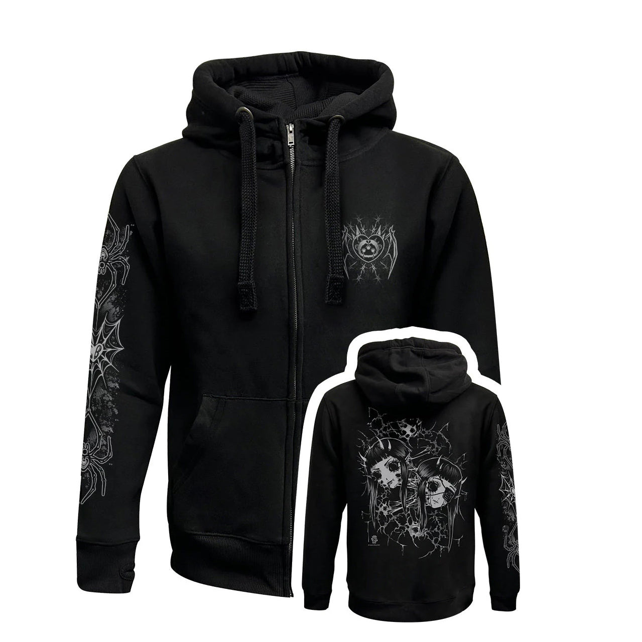 Gothic Hoddie mit Reissverschluß Anime Horror