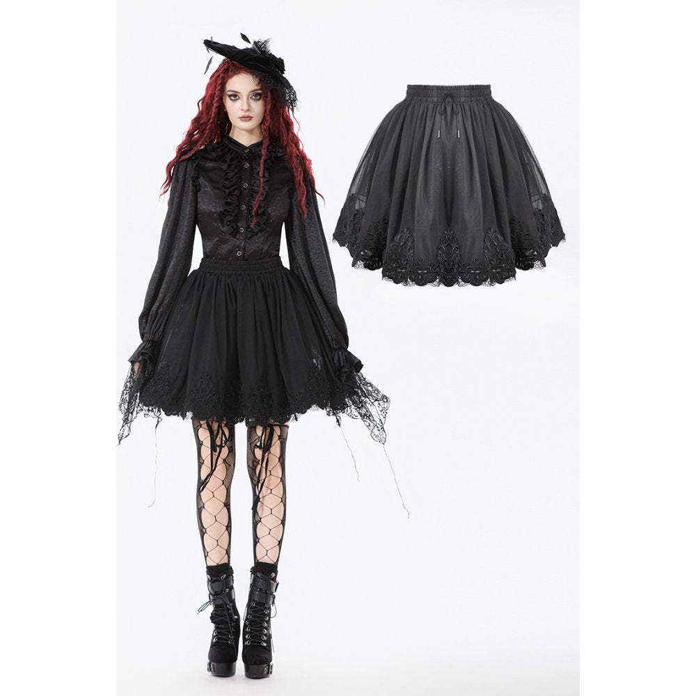 Gothic romantischer "Shadow Rose" Petticoat Dark in Love