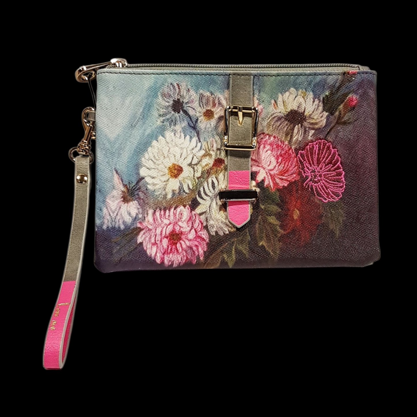 Vintage Kosmetiktasche Blumen 3D
