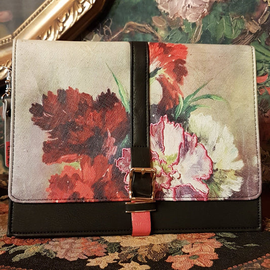 Vintage Tasche Blumen 3D