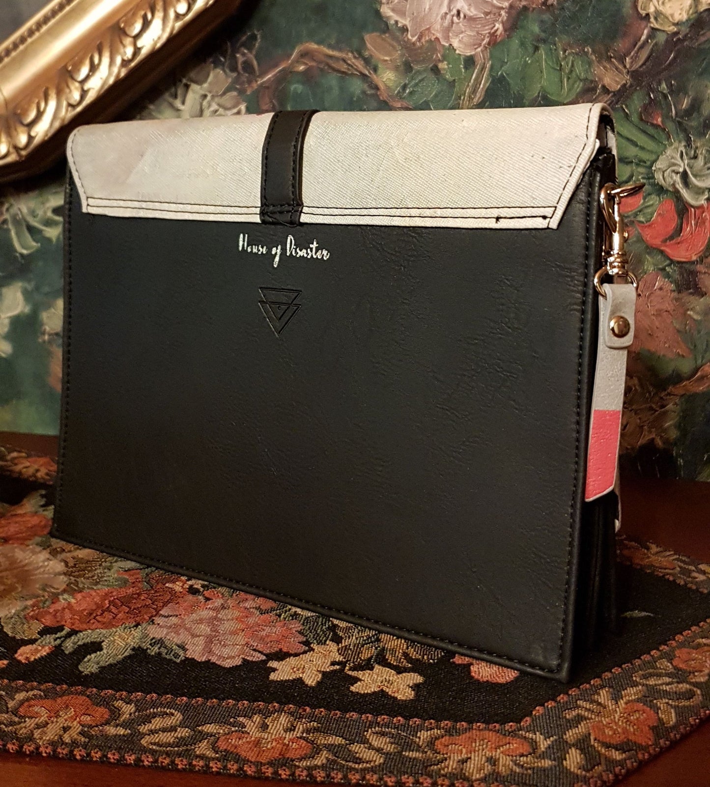 Vintage Tasche Blumen 3D
