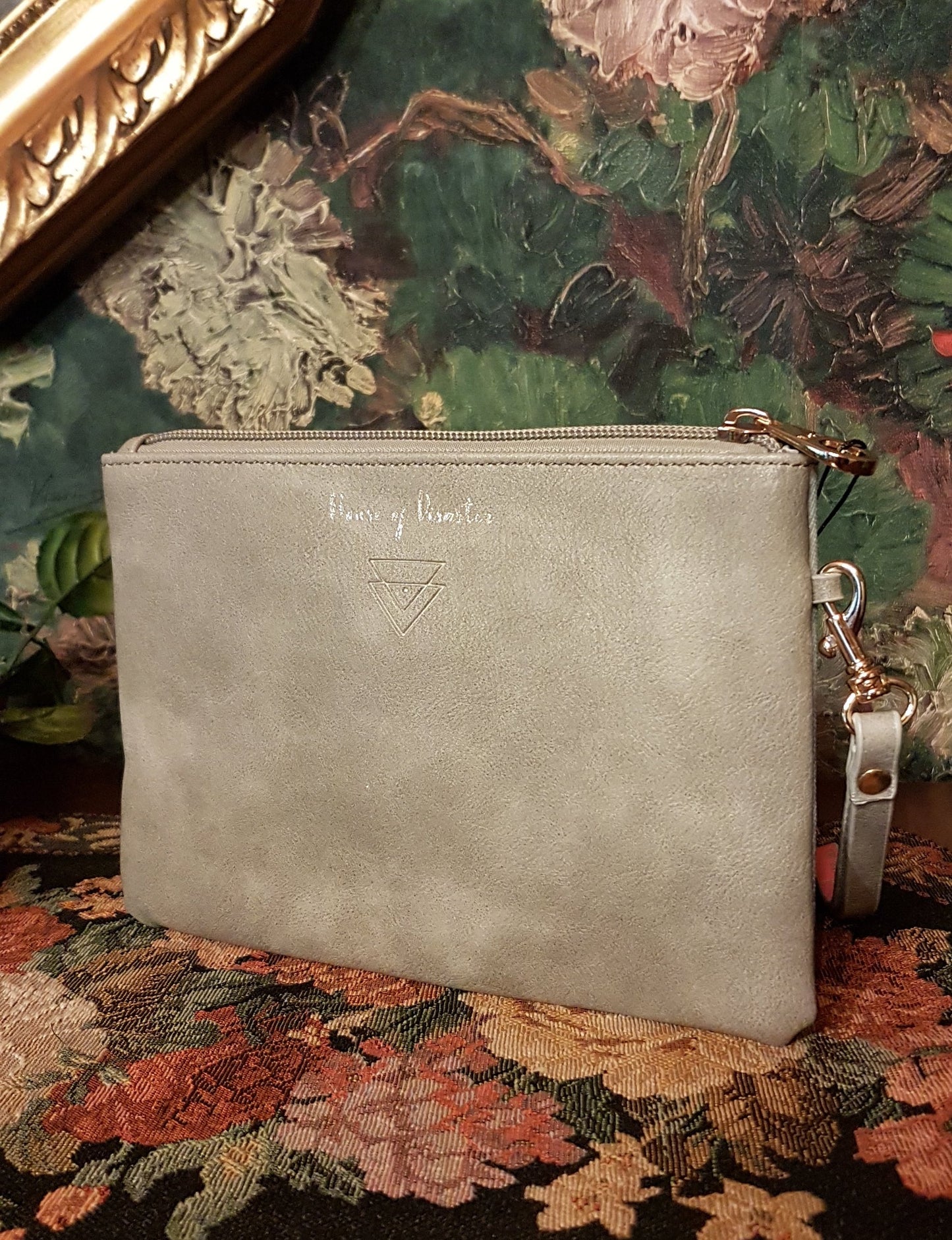 Vintage Kosmetiktasche Blumen 3D