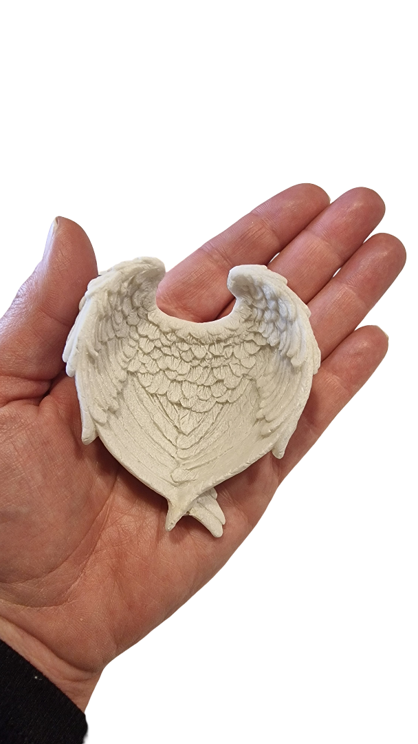 Kleine Schmuckschale Engelsflügel 7 x8 cm