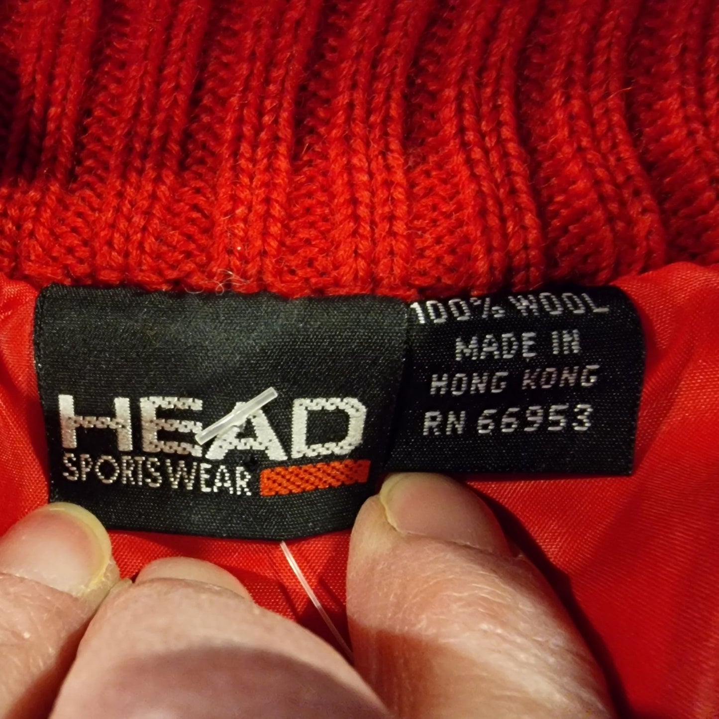 Stylischer warmer Woll-Pullover "Head-Sportswear" Ski 80er trash M
