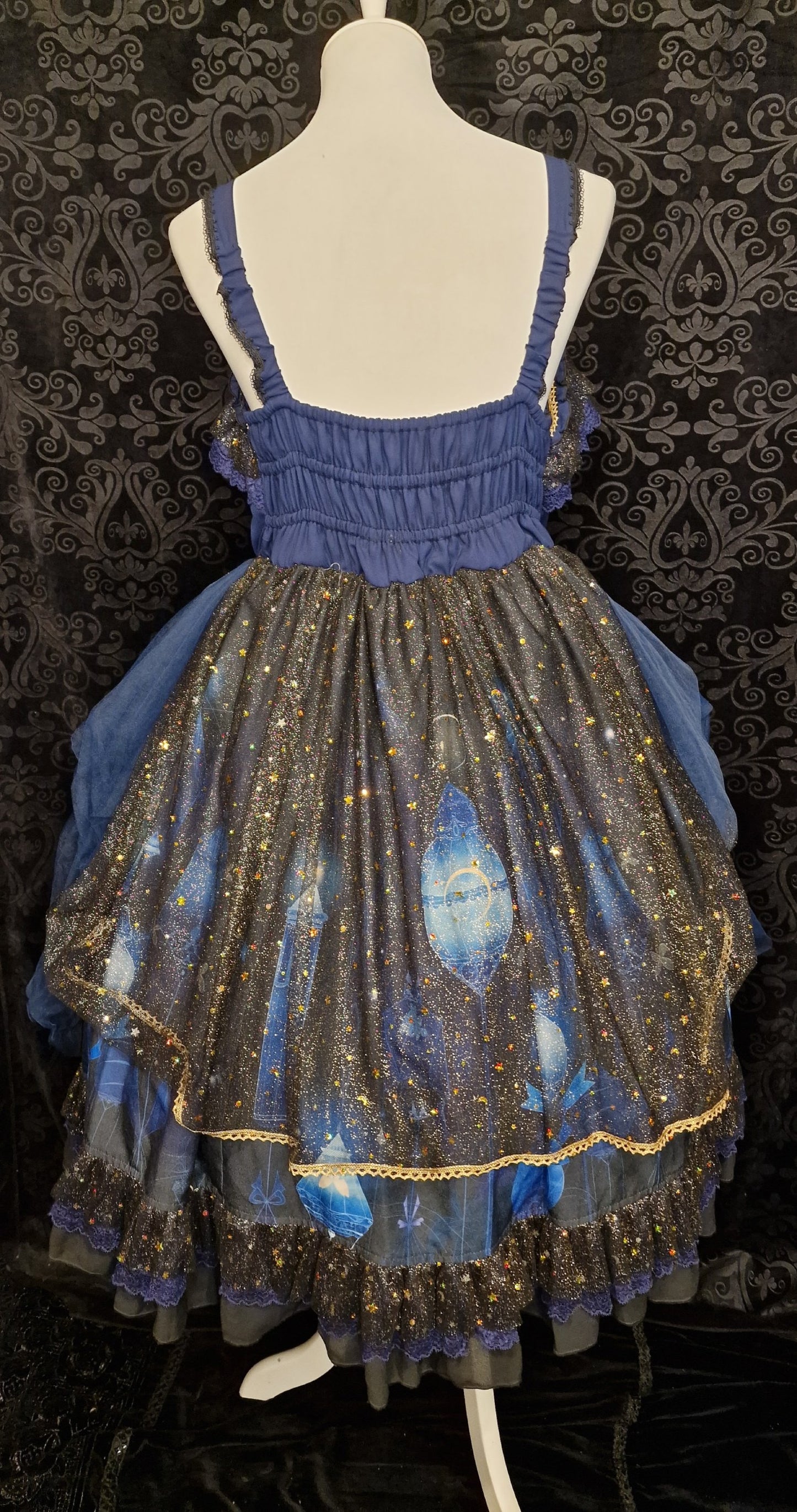 Dark romantic Lolita Kleid - Nine Odes – Star and Moon Floating Lamp JSK
