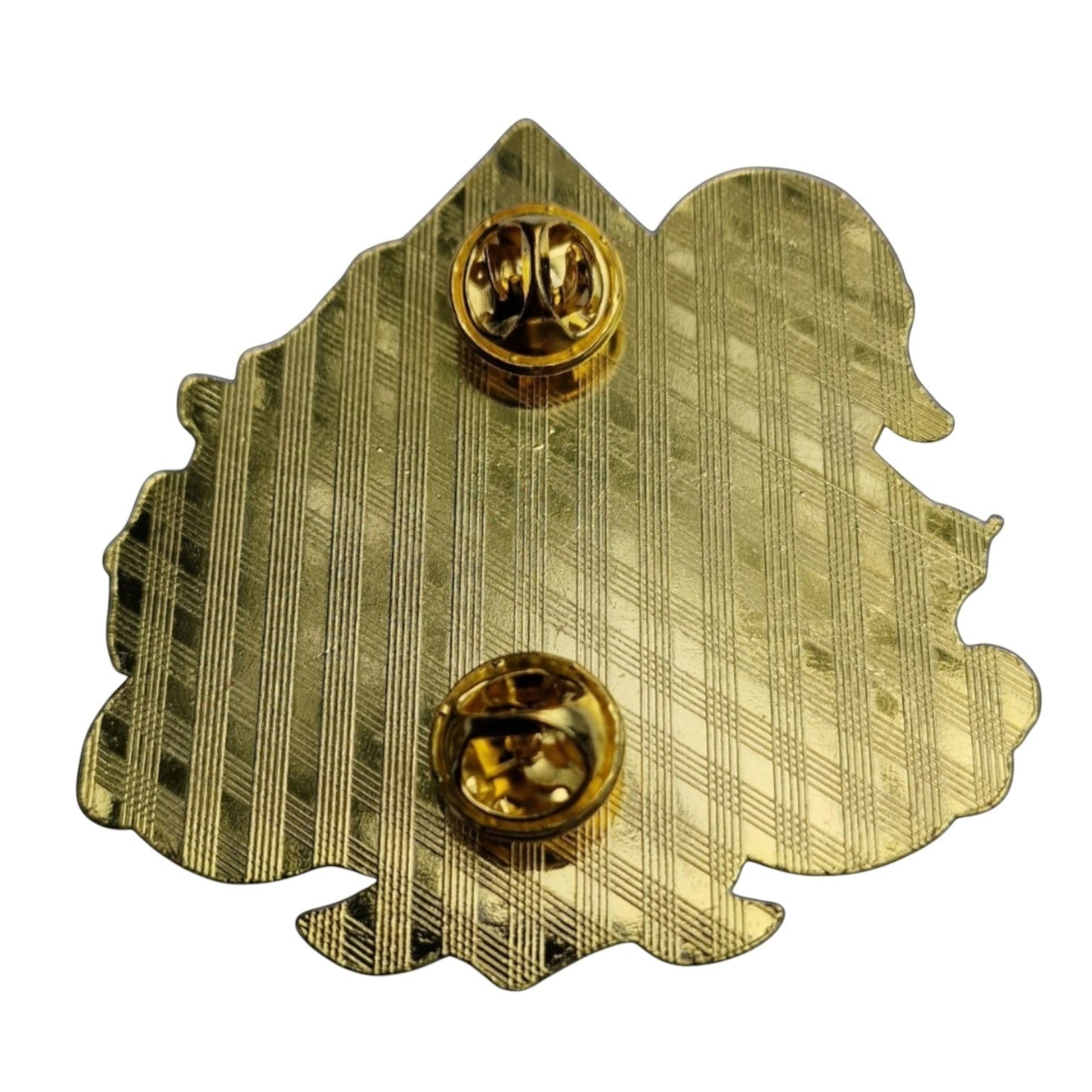 Zhongli Genshin Impact Pin – Rückseite mit Butterfly-Clutches