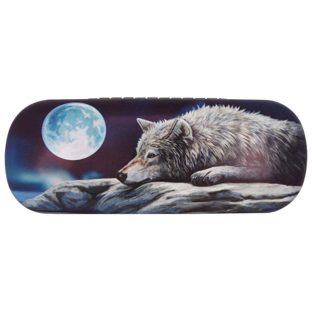 Quiet Reflection Wolf Brillenetui von Lisa Parker
