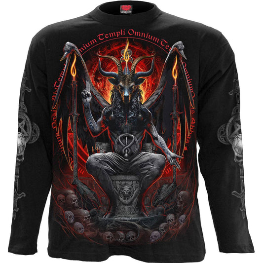 Düsteres BAPHOMET - Langarmshirt Schwarz von Spiral