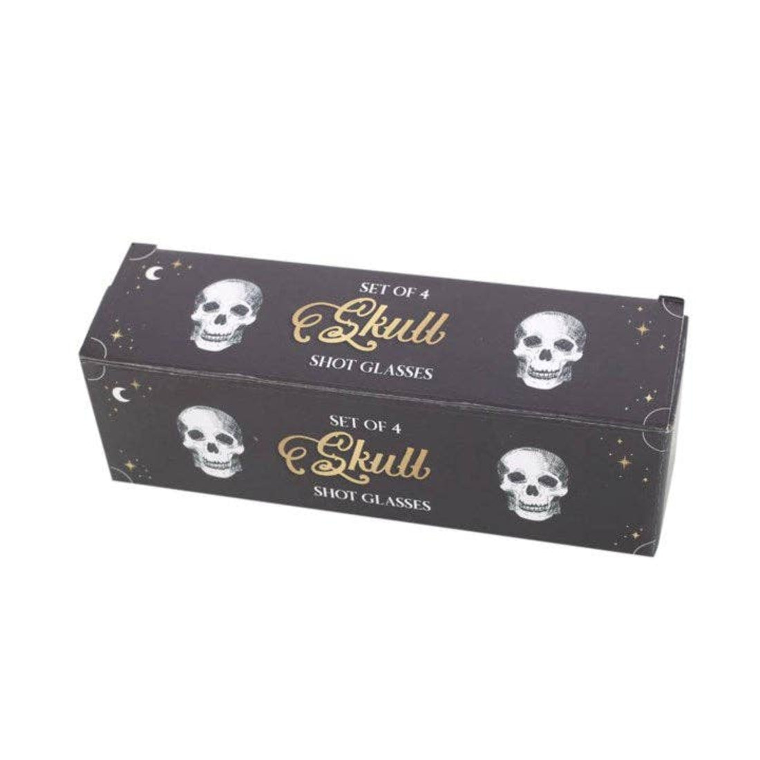 Schnapsgläser-Set mit Totenkopf, 4er-Set