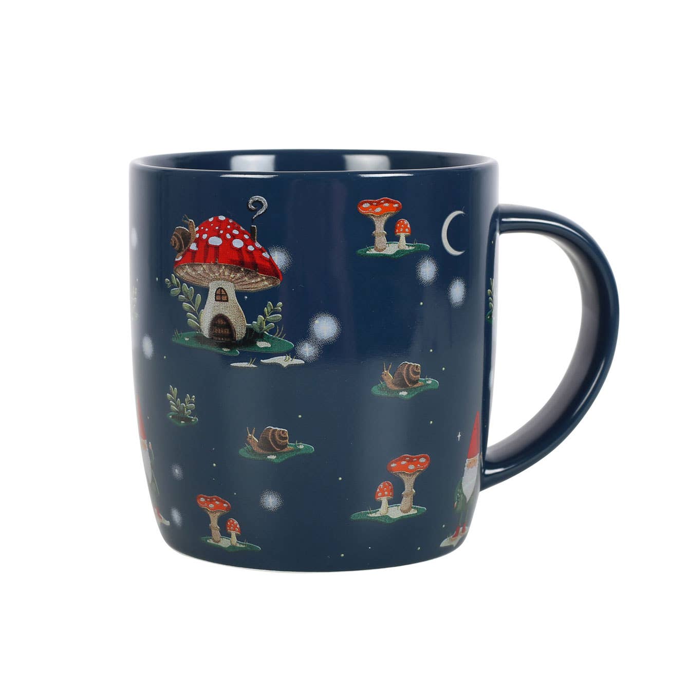 Tasse mit Gnome Sweet Gnome-Aufdruck Fliegenpilz 350ml