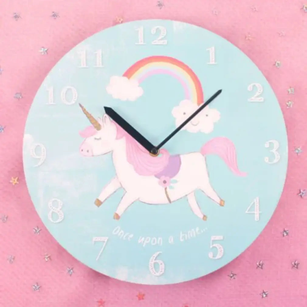 Wanduhr Regenbogen Einhorn Unicorn