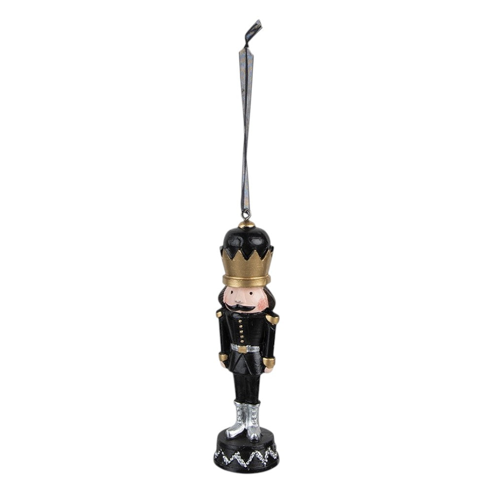 Weihnachtsanhänger Nussknacker Schwarz 12 cm Christbaumschmuck