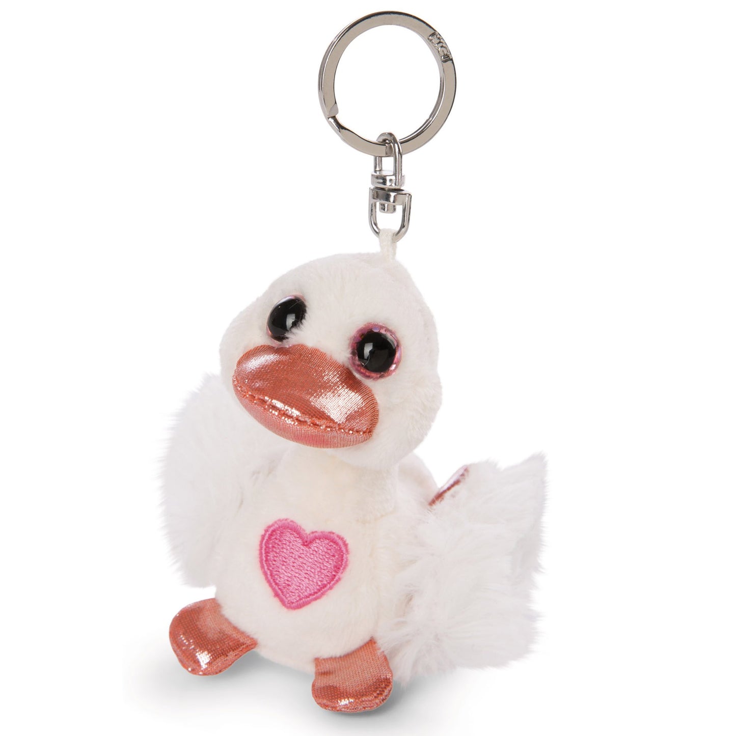 Nici Schlüsselanhänger Love Weißer Schwan mit Herz 10cm
