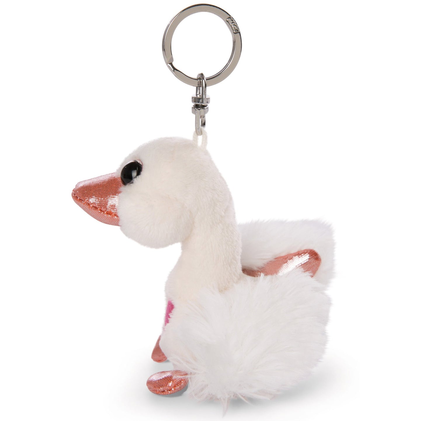 Nici Schlüsselanhänger Love Weißer Schwan mit Herz 10cm