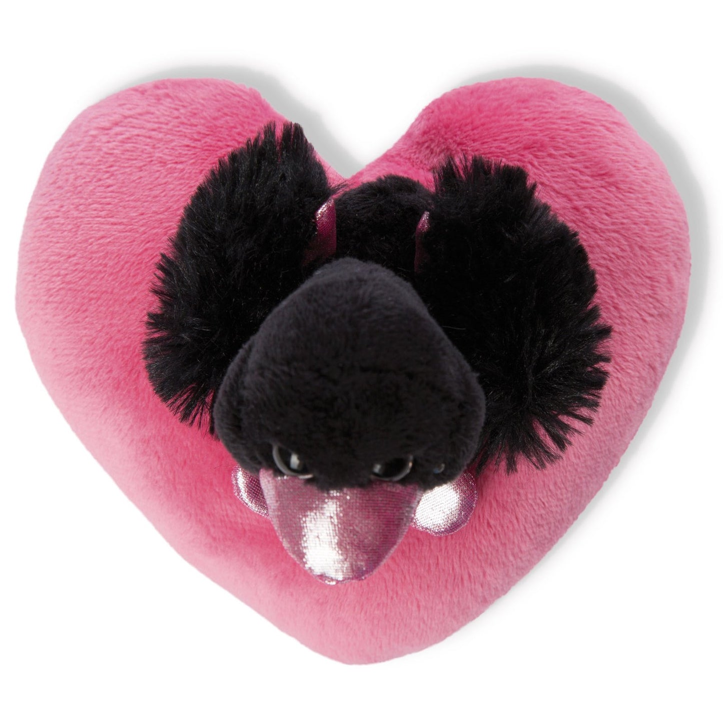 Nici Kuscheltier Love Classic, Schwan schwarz auf Herz 10 cm