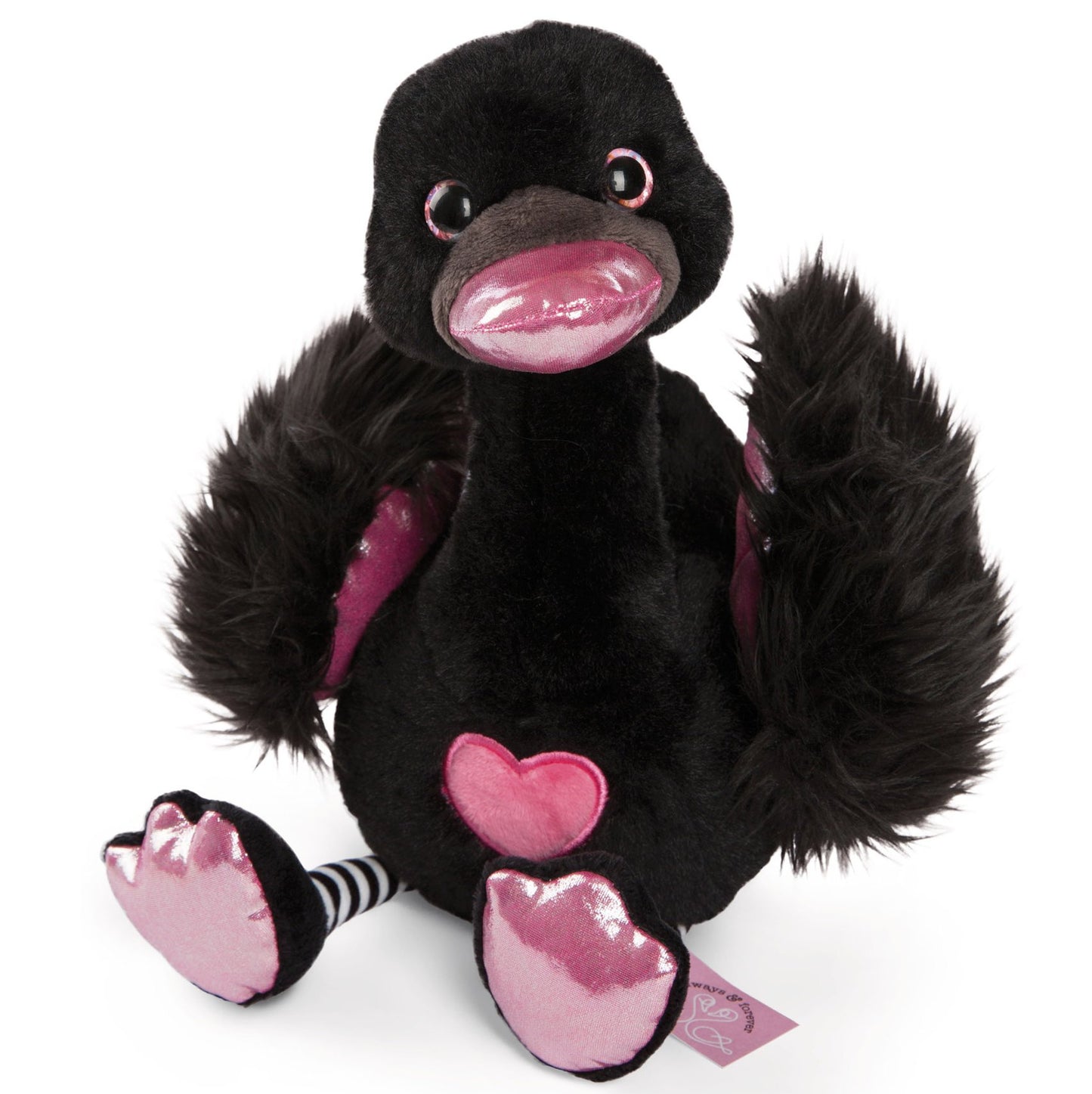 Nici Kuscheltier Love Classic Schwan in schwarz 35 cm