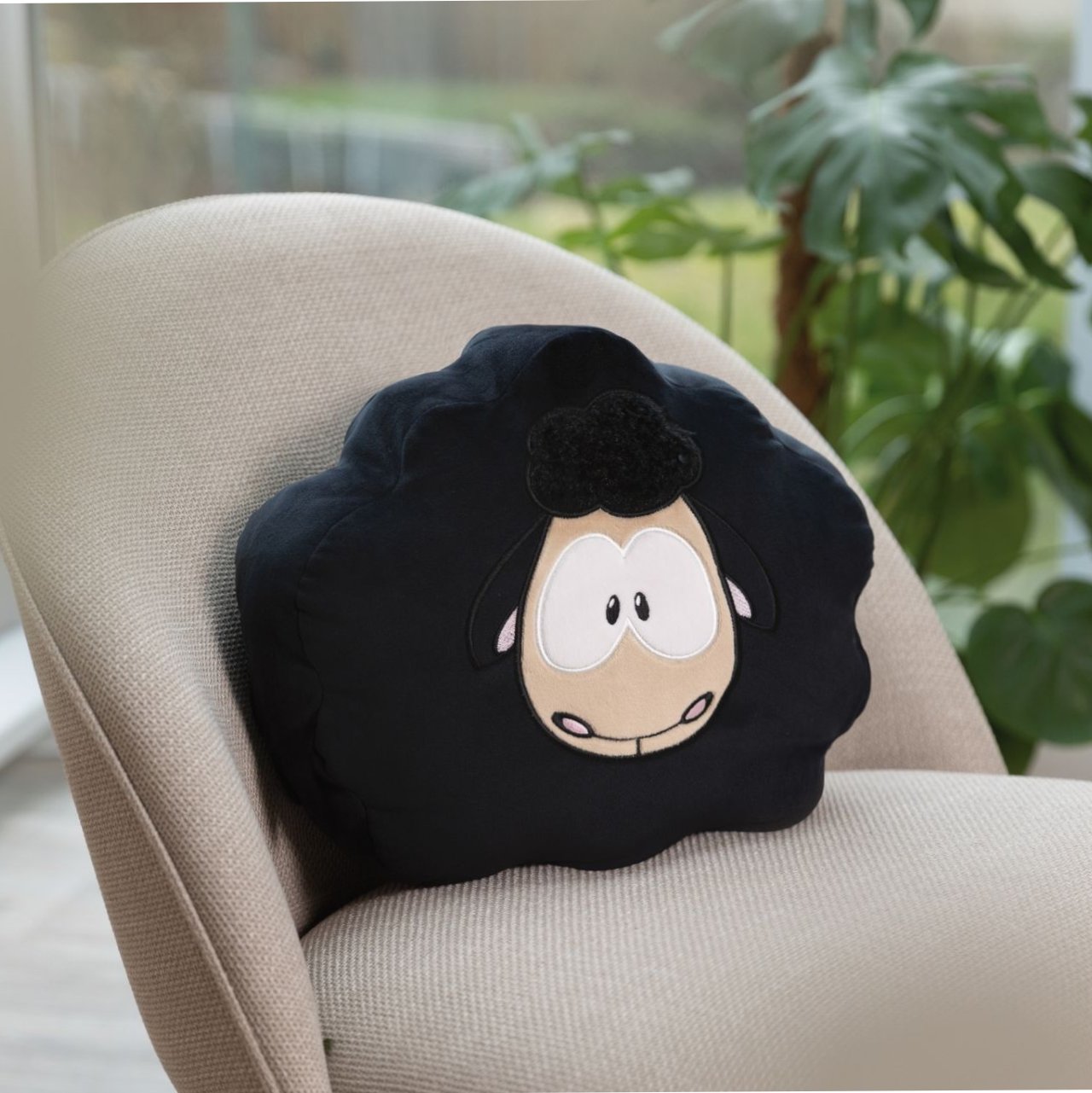 Nici Figürliches Kissen schwarzes Schaf