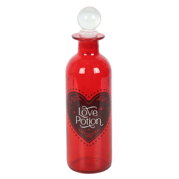 Dekorative Liebestrankflasche aus Glas