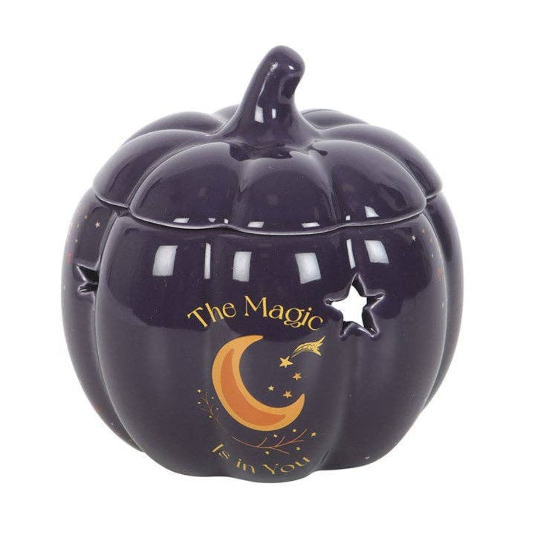 Ölbrenner Kürbis violett The Magic is in your Pumpkin