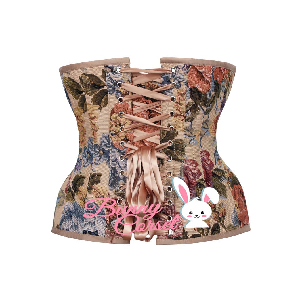 Vintage Curvy Korsett beige
