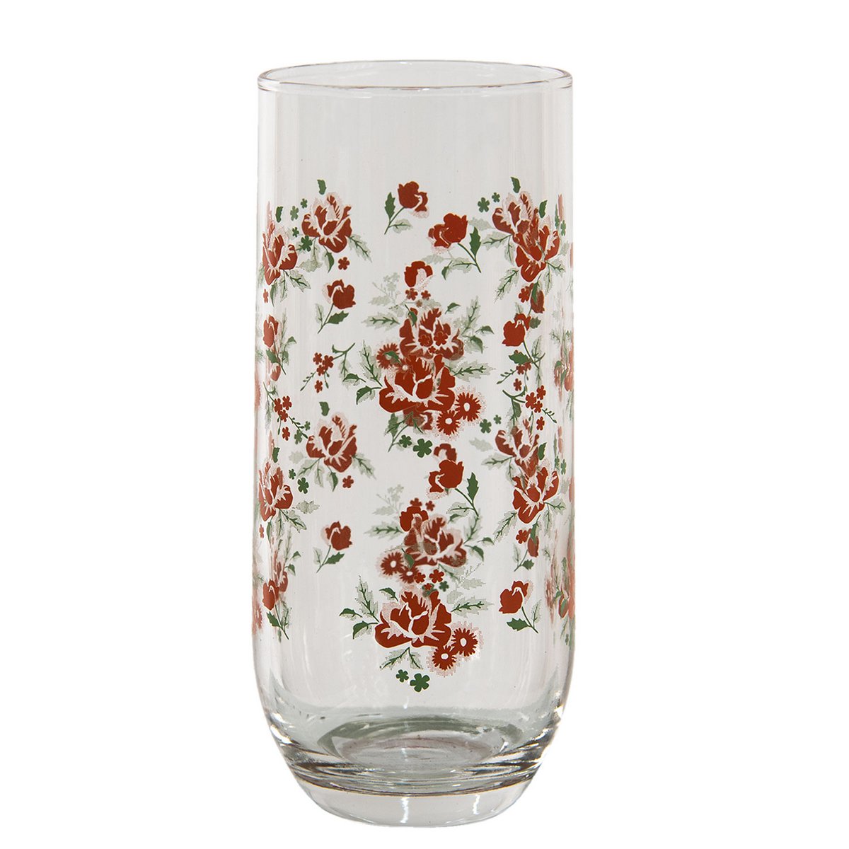 Zauberhaftes Trinkglas mit Blumenmotiv 280 ml