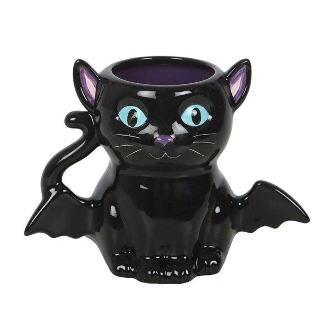 Cute Katzen Halloween Tasse 3D in schwarz