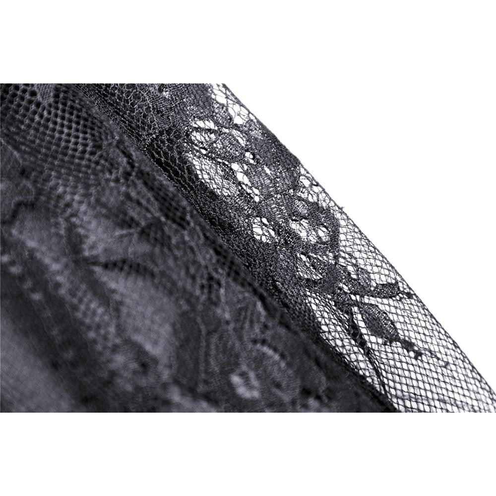 Gothic langer Rock schwarz-rot barock Dark in Love