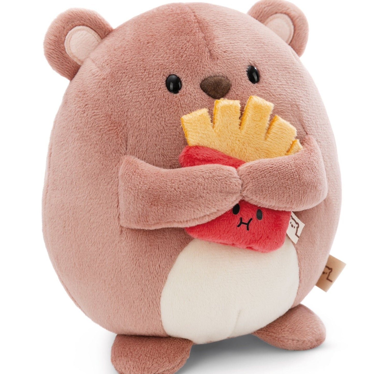 Kuscheltier mymochi Bär Nomo mit Pommes 16 cm Kawaii