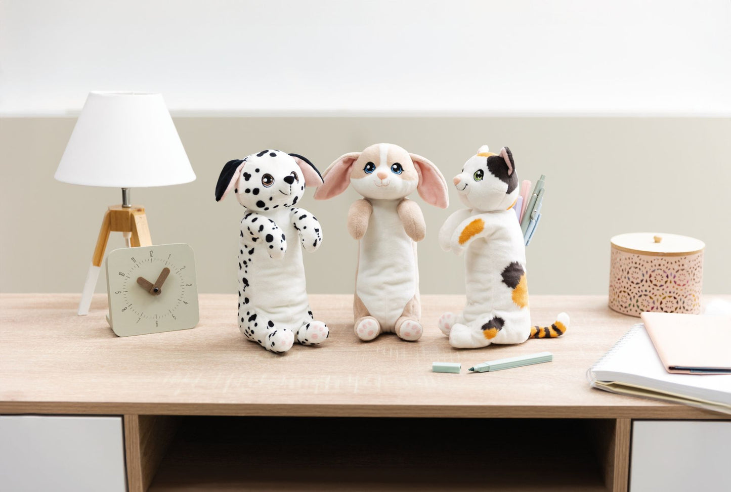 Kuschlige Plüsch Federmappe Hase Pouchimals