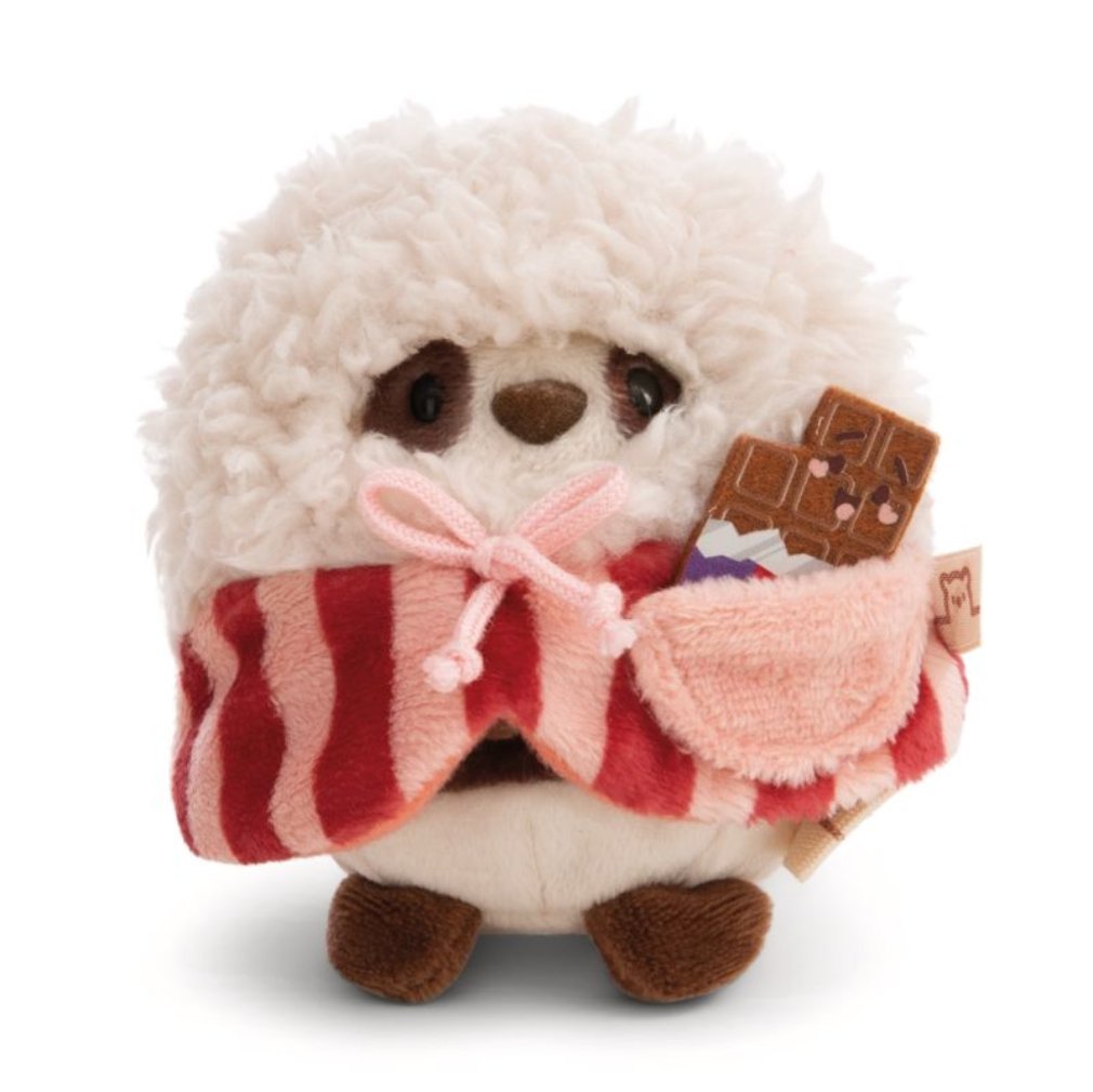 Nici Kuscheltier Panda Kono 8cm mit Schokolade u. Popcornkostüm