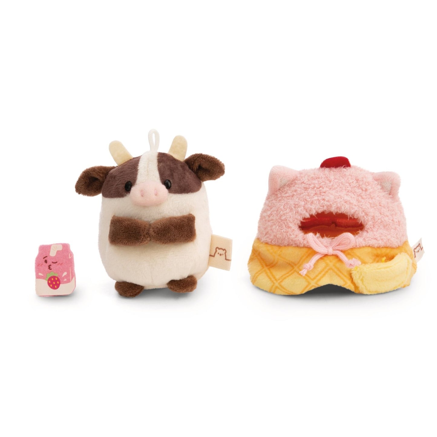 Nici Kuscheltier Kuh Moona mit Milch-Shake u. Softeiskostüm in Geschenkbox
