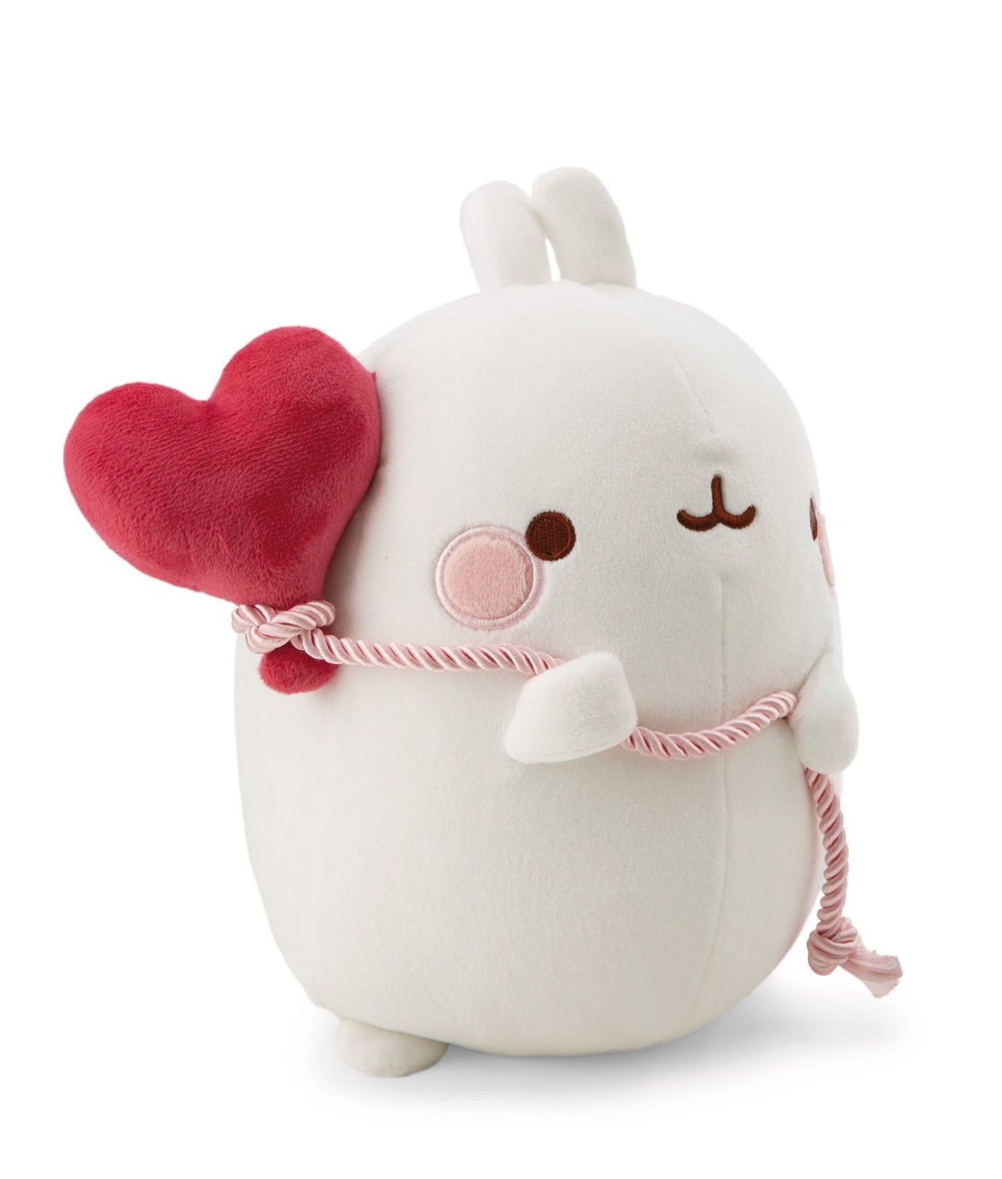Nici Kuscheltier Molang 24cm mit Herzballon in Geschenkverpackung
