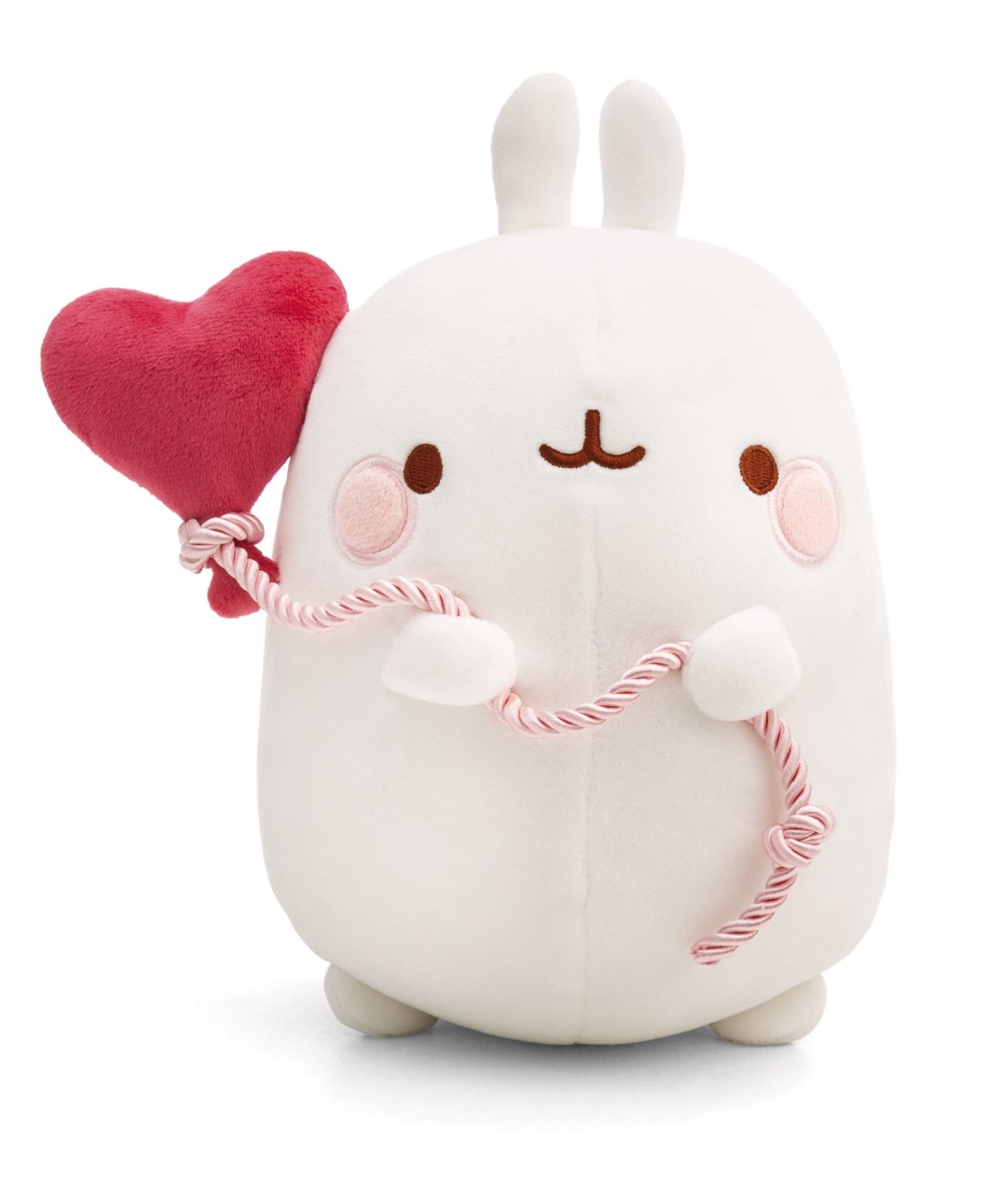 Nici Kuscheltier Molang 24cm mit Herzballon in Geschenkverpackung