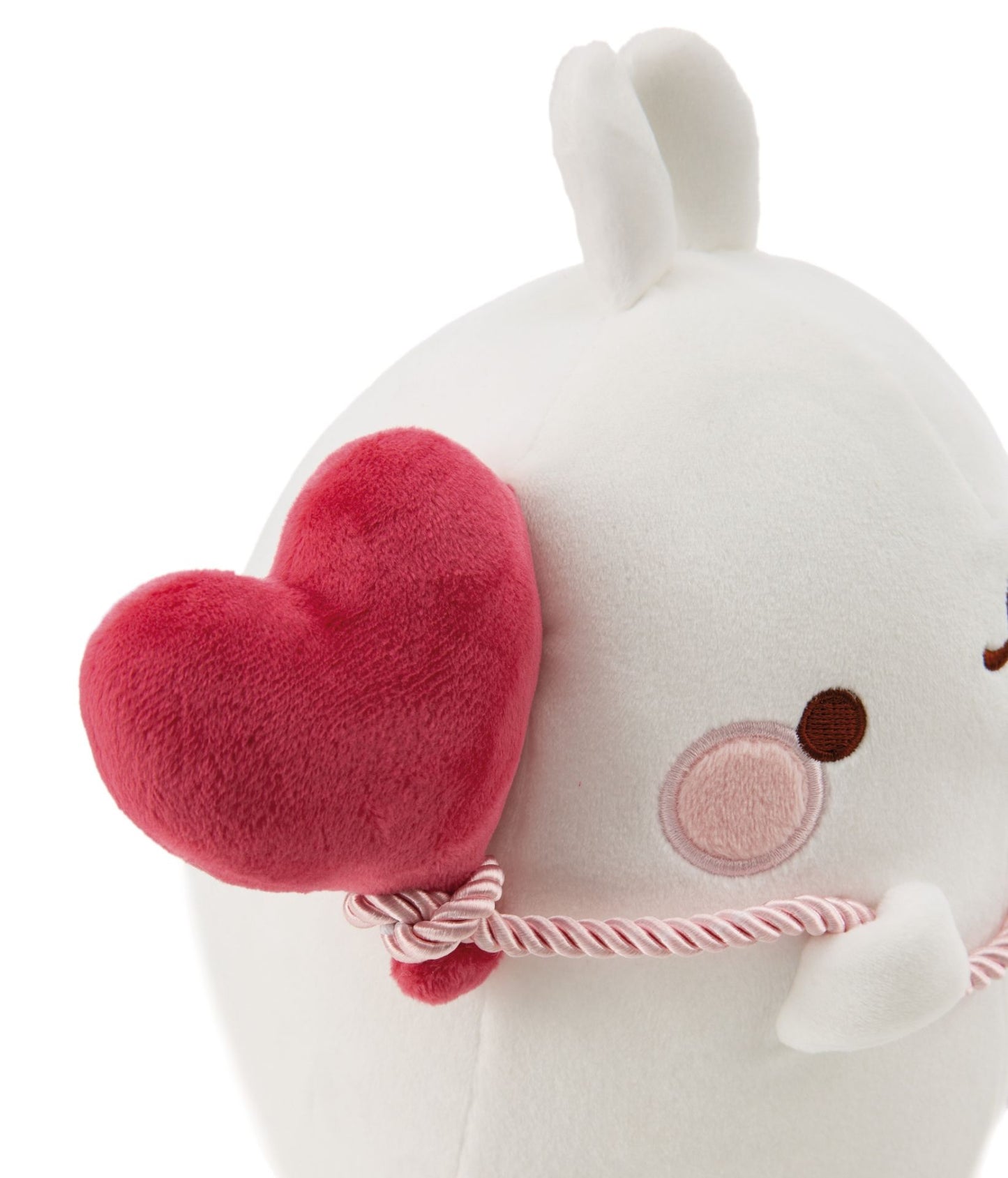 Nici Kuscheltier Molang 24cm mit Herzballon in Geschenkverpackung