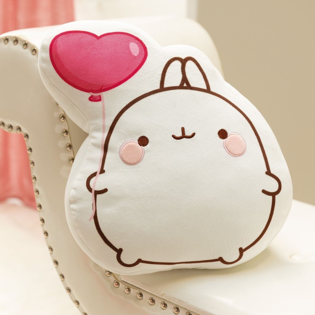 Figürliches Kuscheltier Molang mit Herzballon von Nici