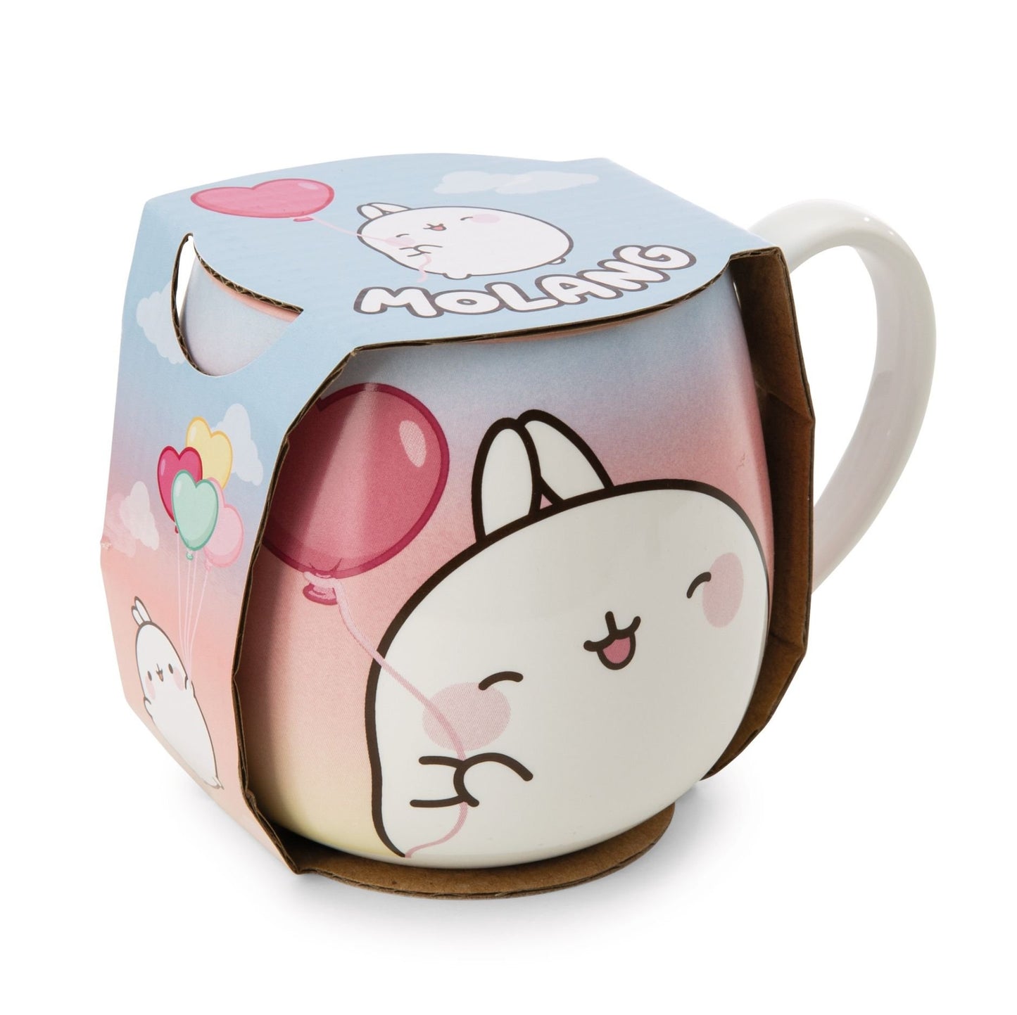 Molang Nici Tasse Faßbecher Anime mit Herzballon 400ml