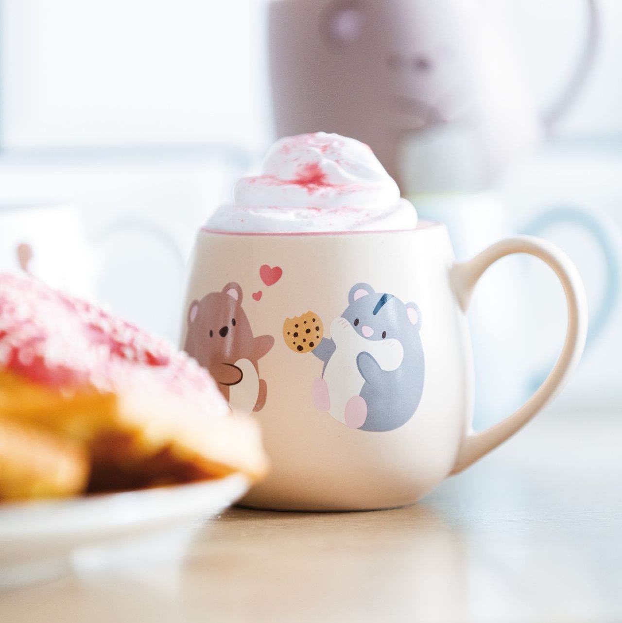 Mymochi Nici Tasse Faßbecher Hamster & Bär "friends for life" 400 ml