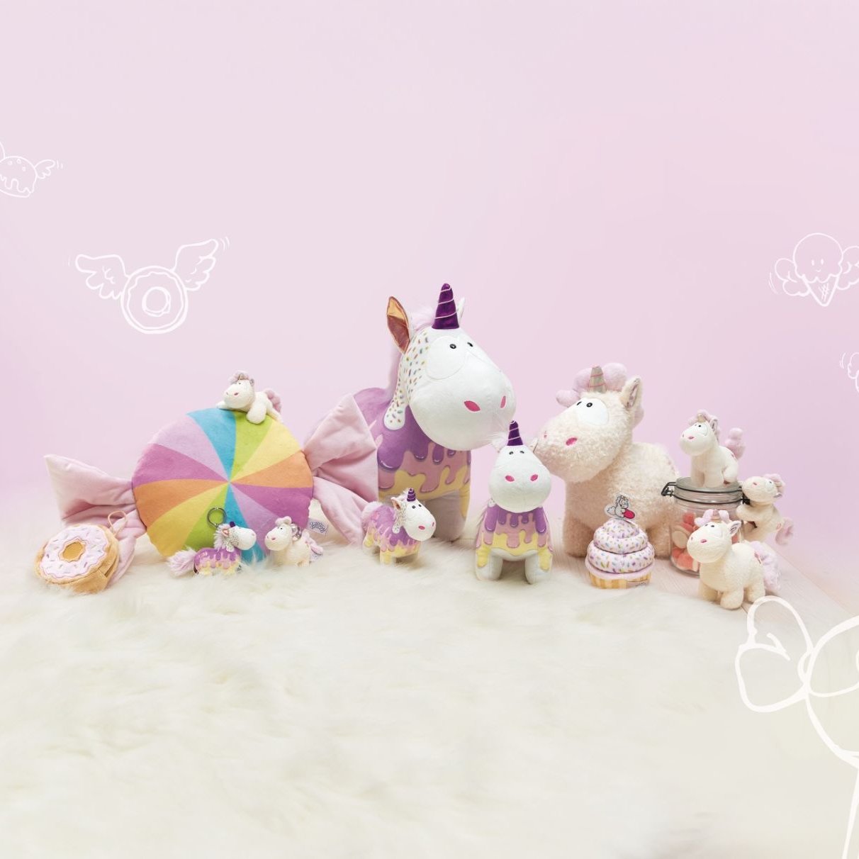 Nici Schlüsselanhänger Einhorn Sweety Rainbow