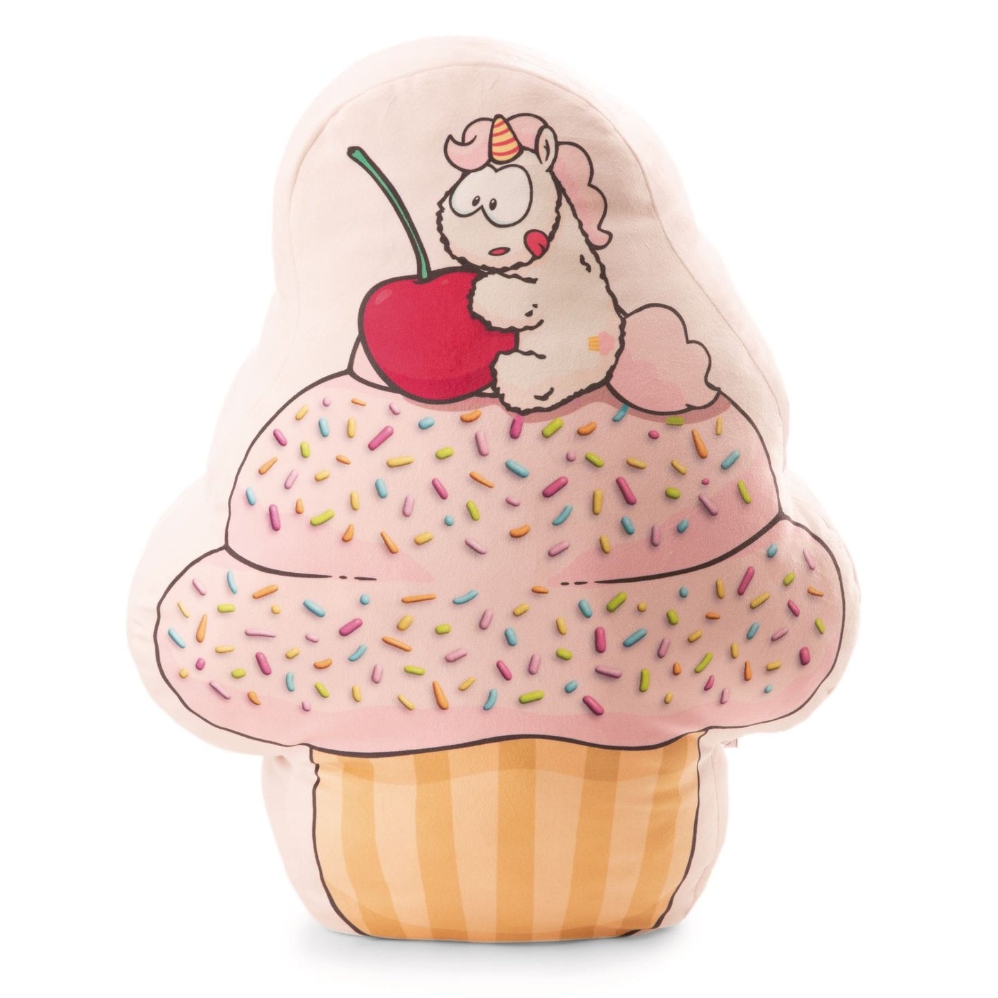 Kuscheltier Kissen XL Plüschfigur Cupcake & Einhorn Höhe 60 cm