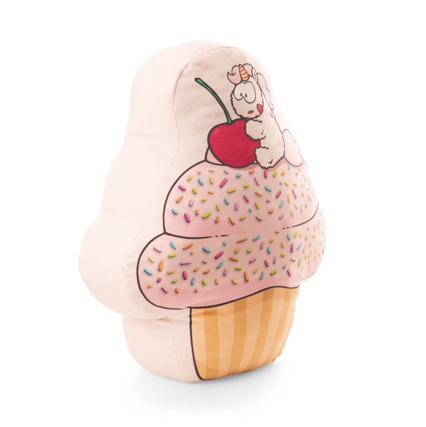 Kuscheltier Kissen XL Plüschfigur Cupcake & Einhorn Höhe 60 cm