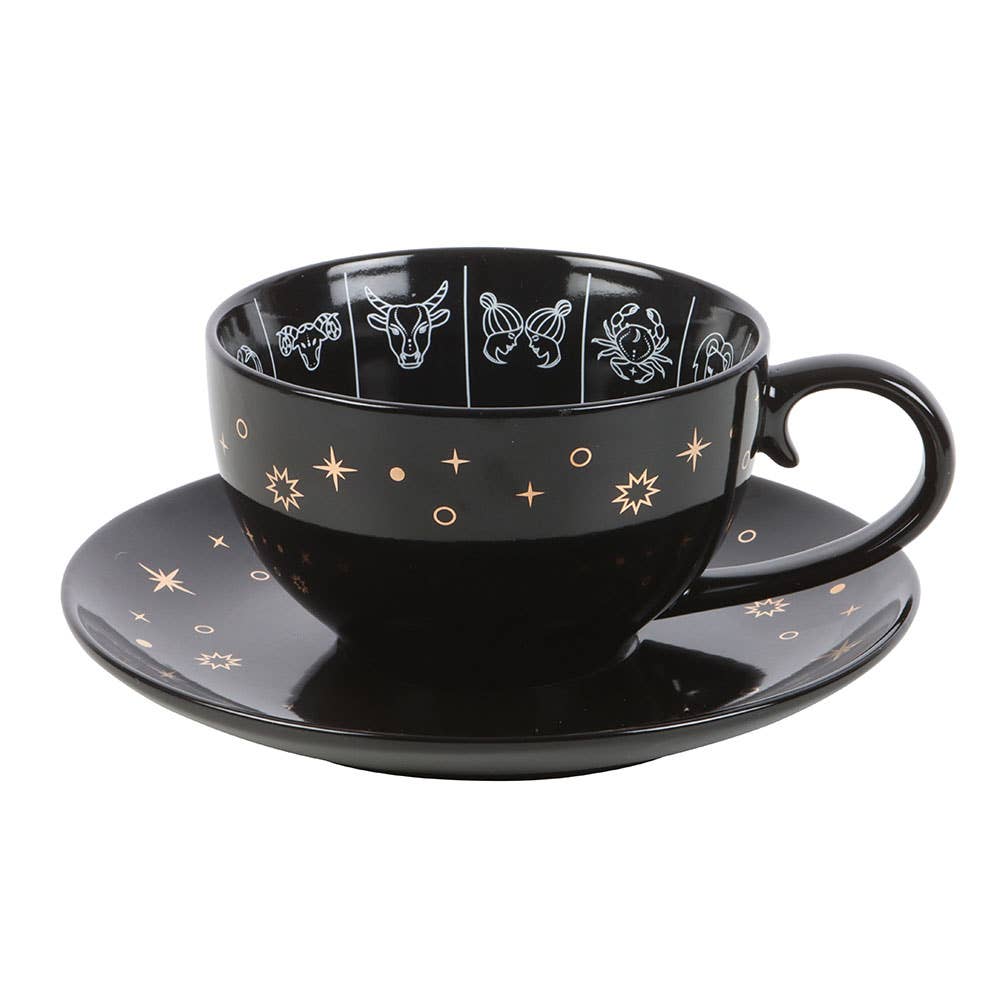 Astrologie-Teetasse Set Tasse mit Untertasse