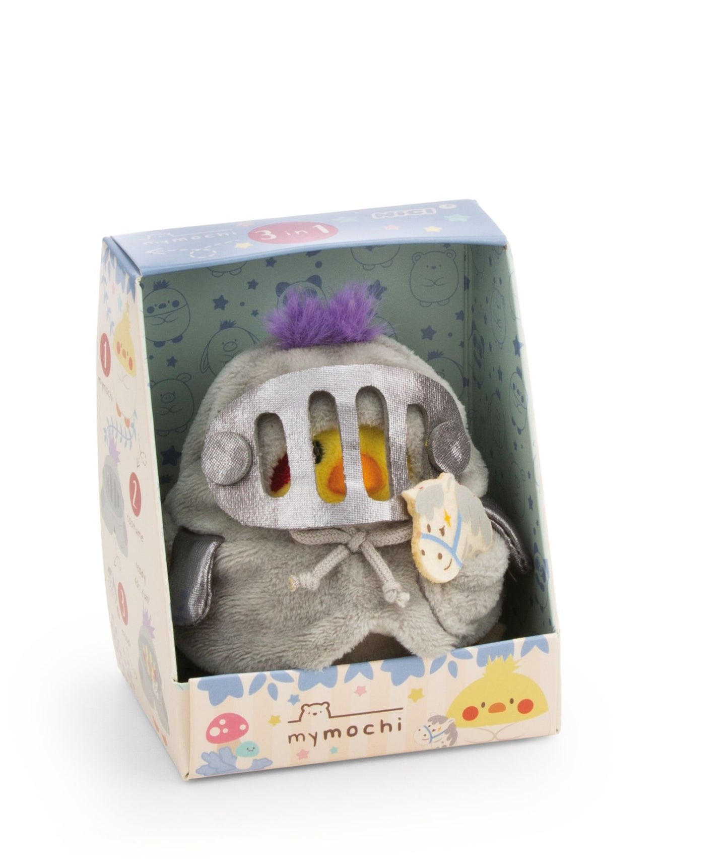 Nici Kuscheltier Set Sittich Chipsy mit Steckenpferd u. Ritterkostüm